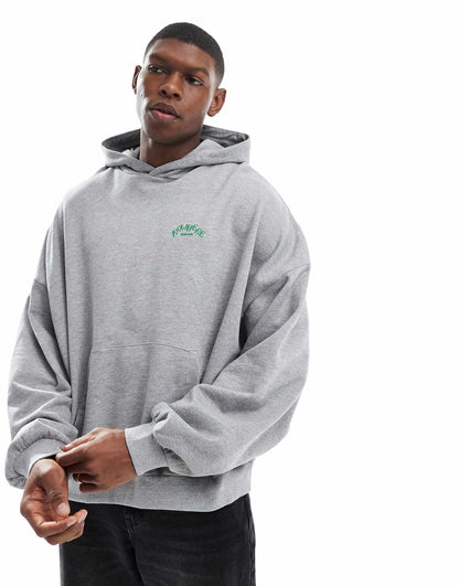 Oversized Hoodie With Bubble Print