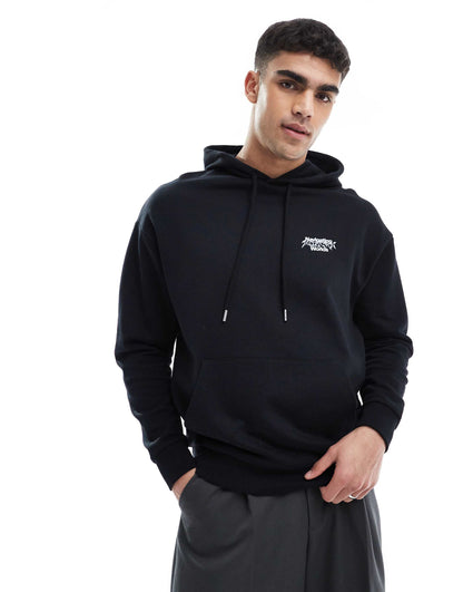 Oversized Hoodie With Chrome Print