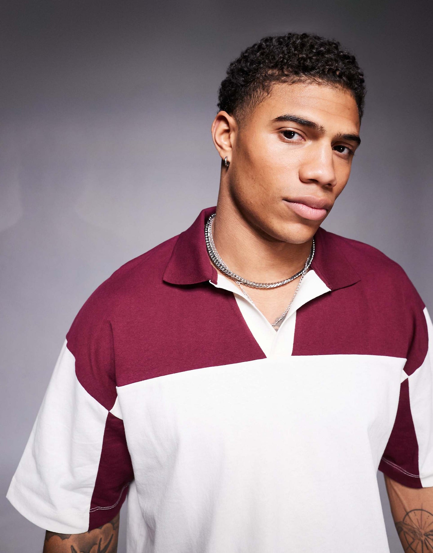 Oversized Boxy Drop Shoulder Polo