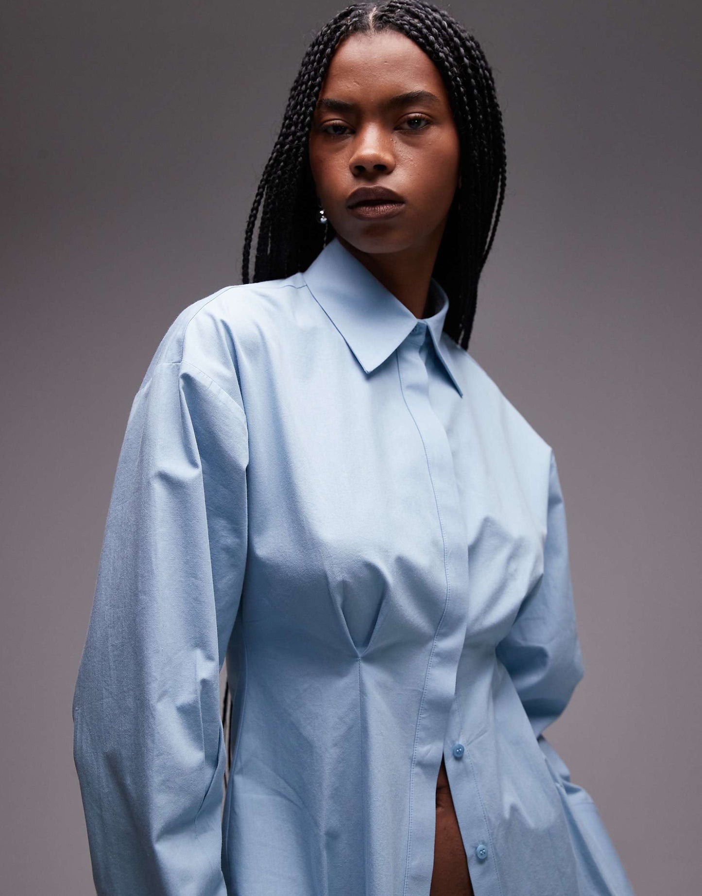 Waisted Poplin Shirt