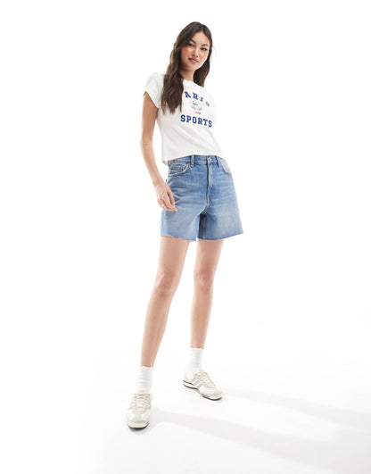 High Waisted Mom Denim Shorts