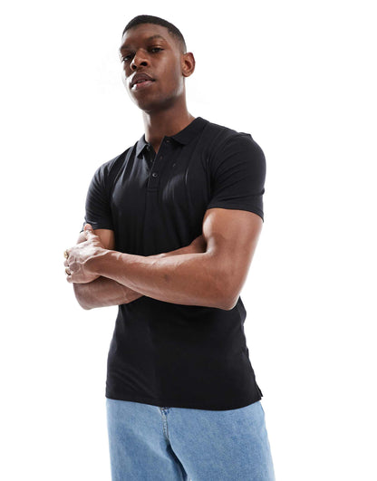 Muscle Fit Plain Polo