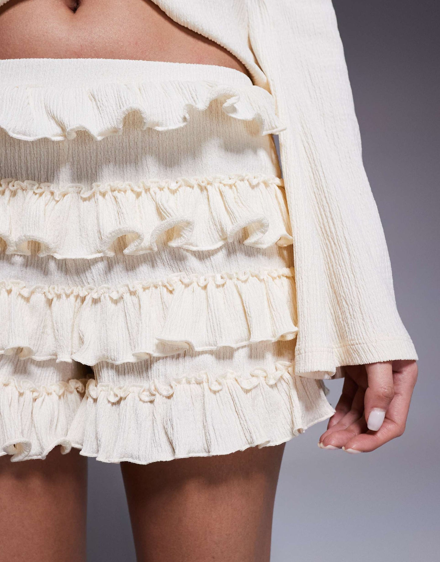 Co-Ord All Over Ruffle Short