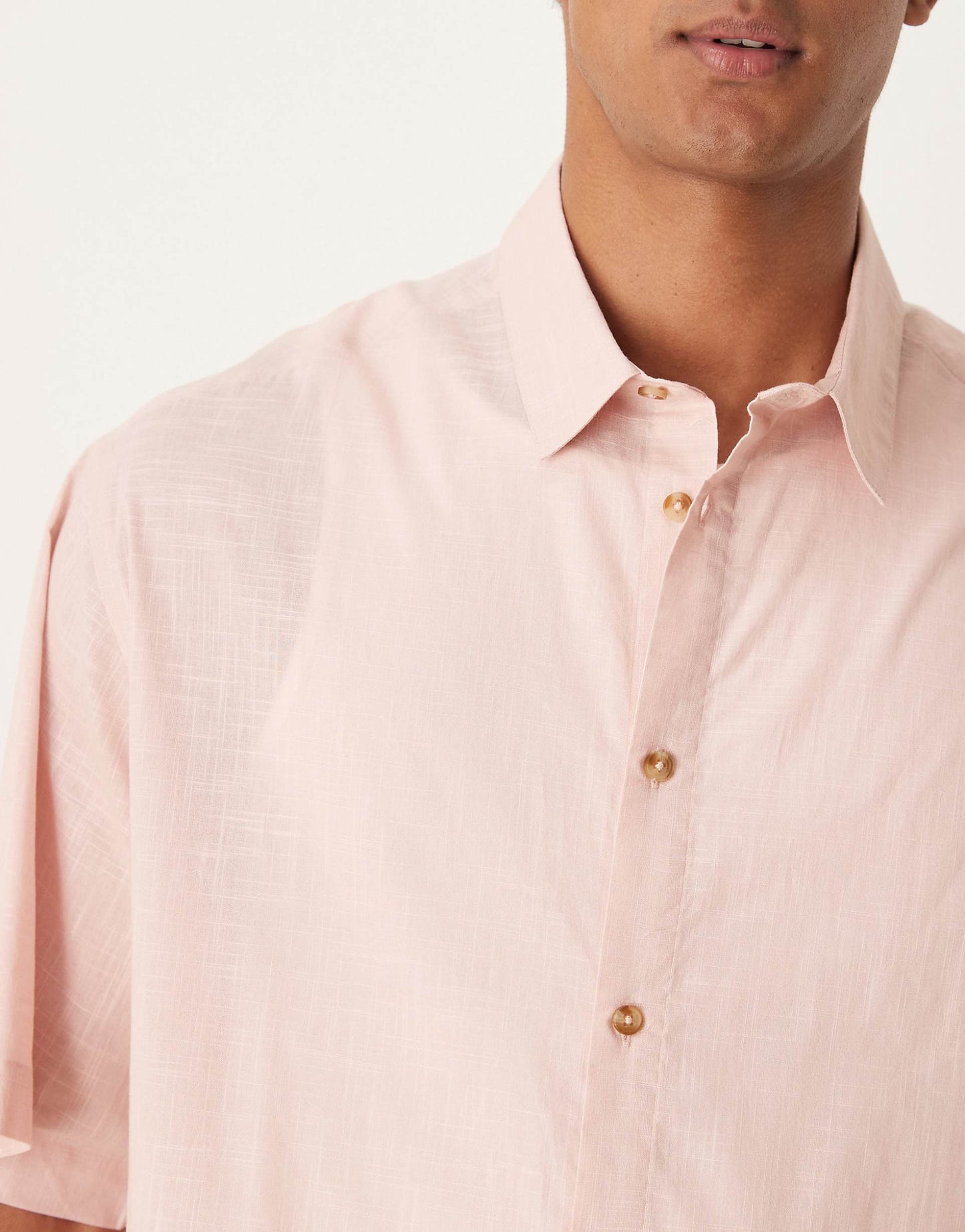 Oversized Boxy Linen Look Shirt
