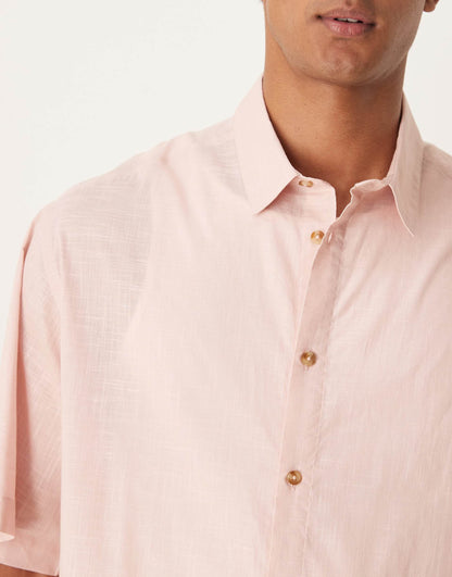 Oversized Boxy Linen Look Shirt