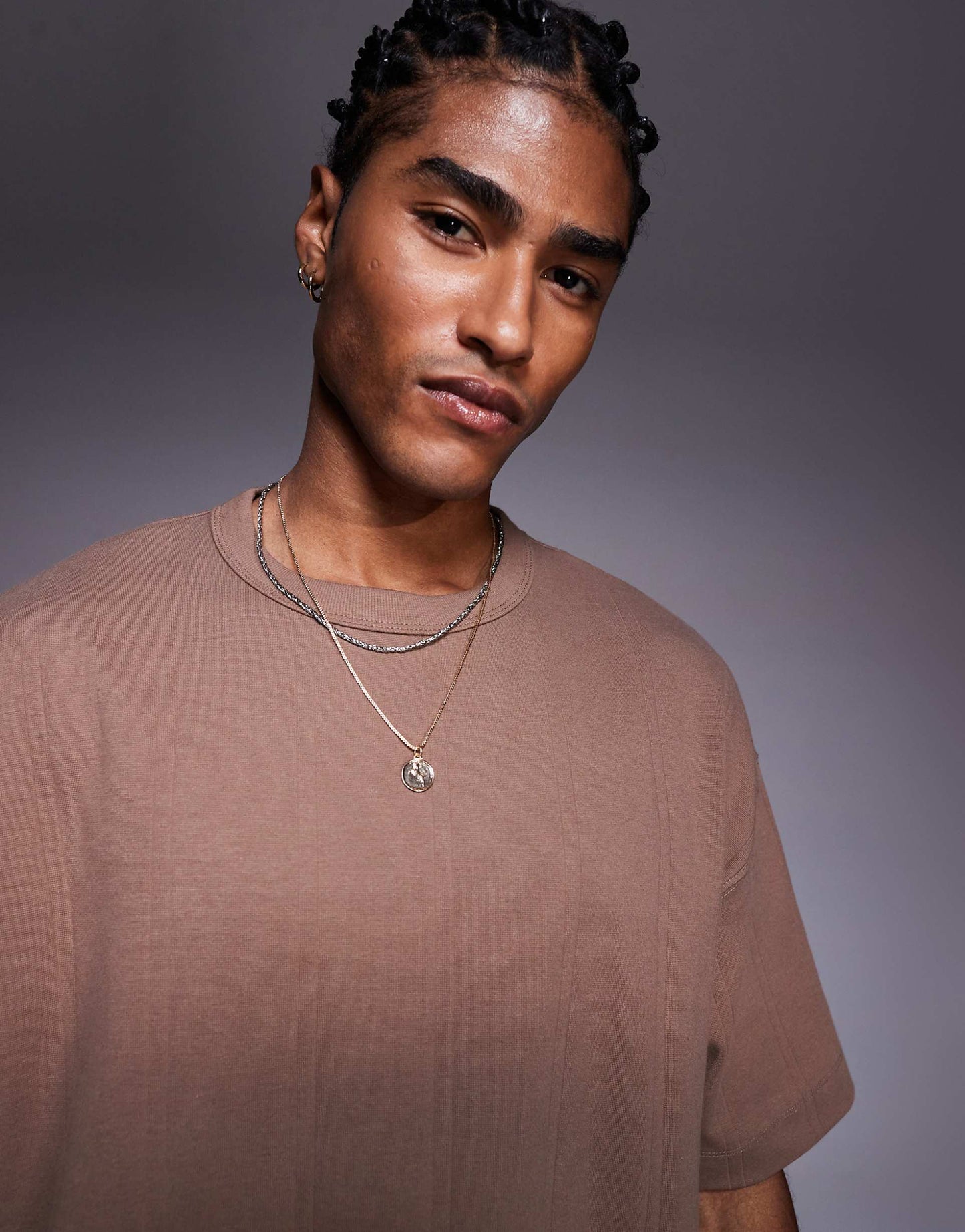 Oversized Boxy Textured Rib T-Shirt