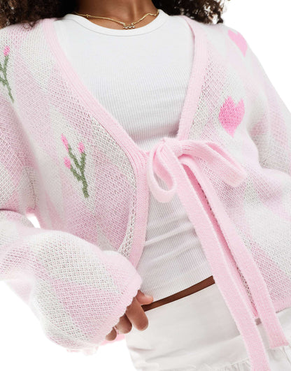 Diamond Knit Cardigan