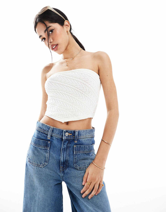 Knitted Bandeau Top