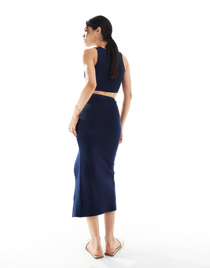 Knitted Maxi Skirt Co-Ord