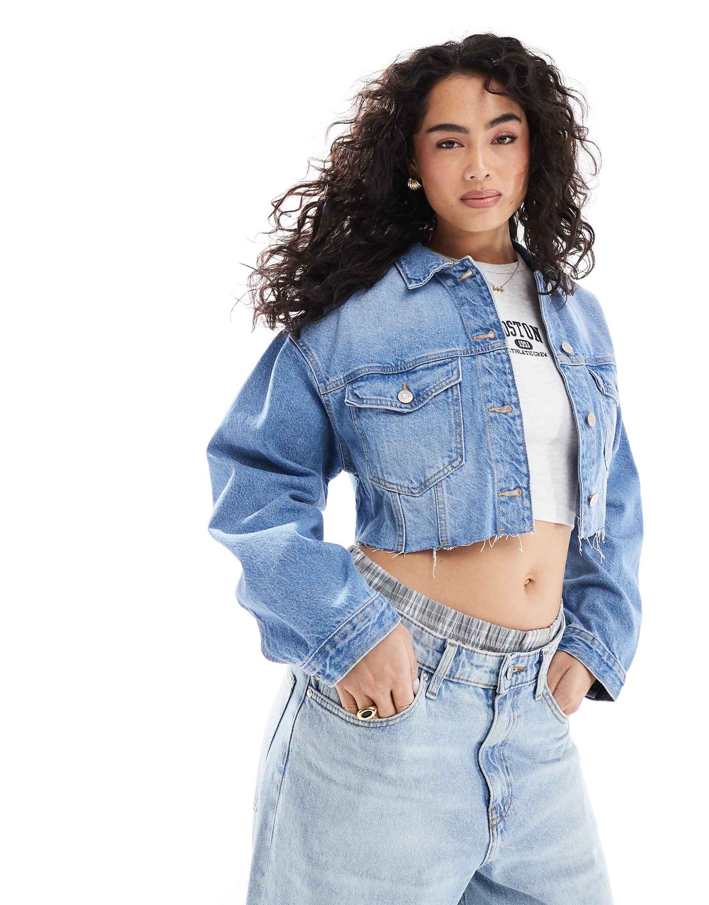 Cropped Denim Jacket