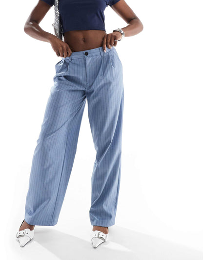 Wide Leg Tailored Trousers