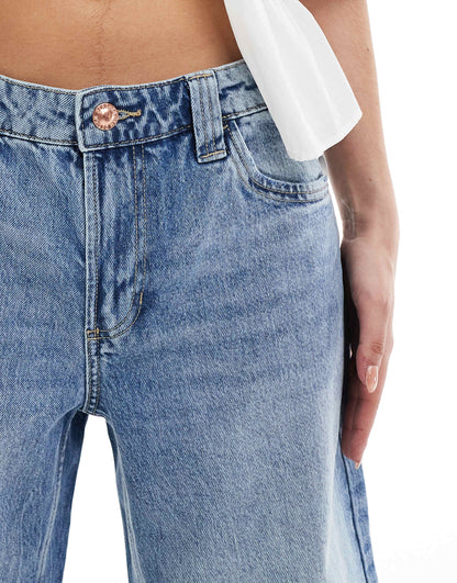 Baggy Longline Denim Shorts
