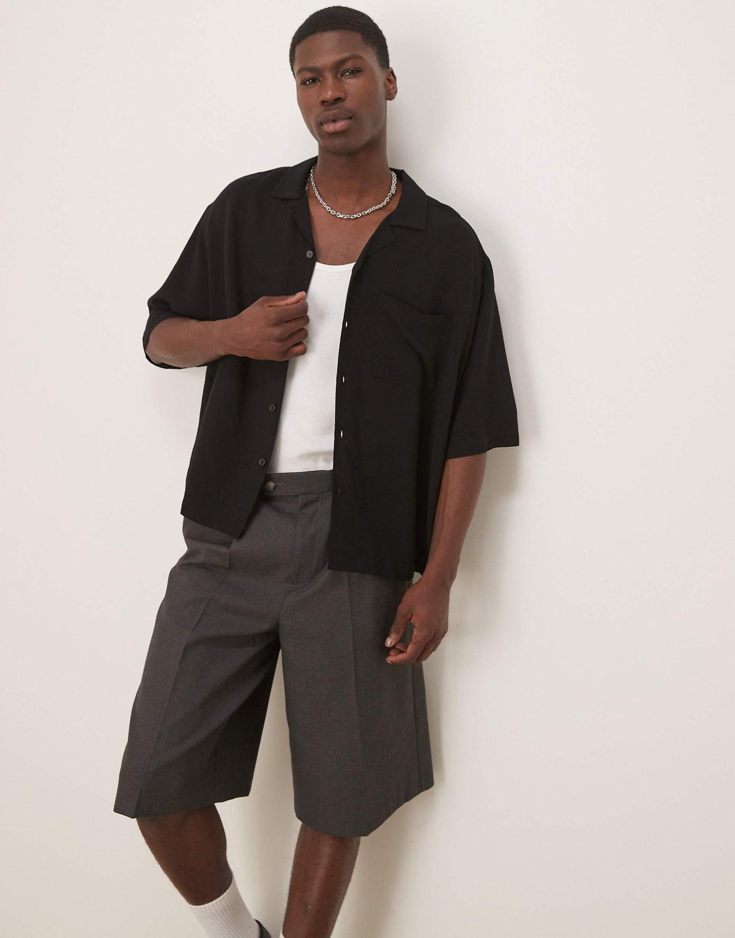 Co-Ord Oversized Boxy Linen Look Shirt