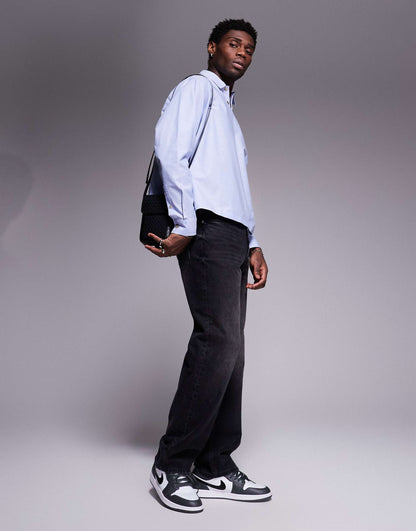 Boxy Oversized Overhead Oxford Shirt