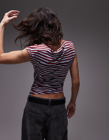 Slash Neck One Shoulder Top