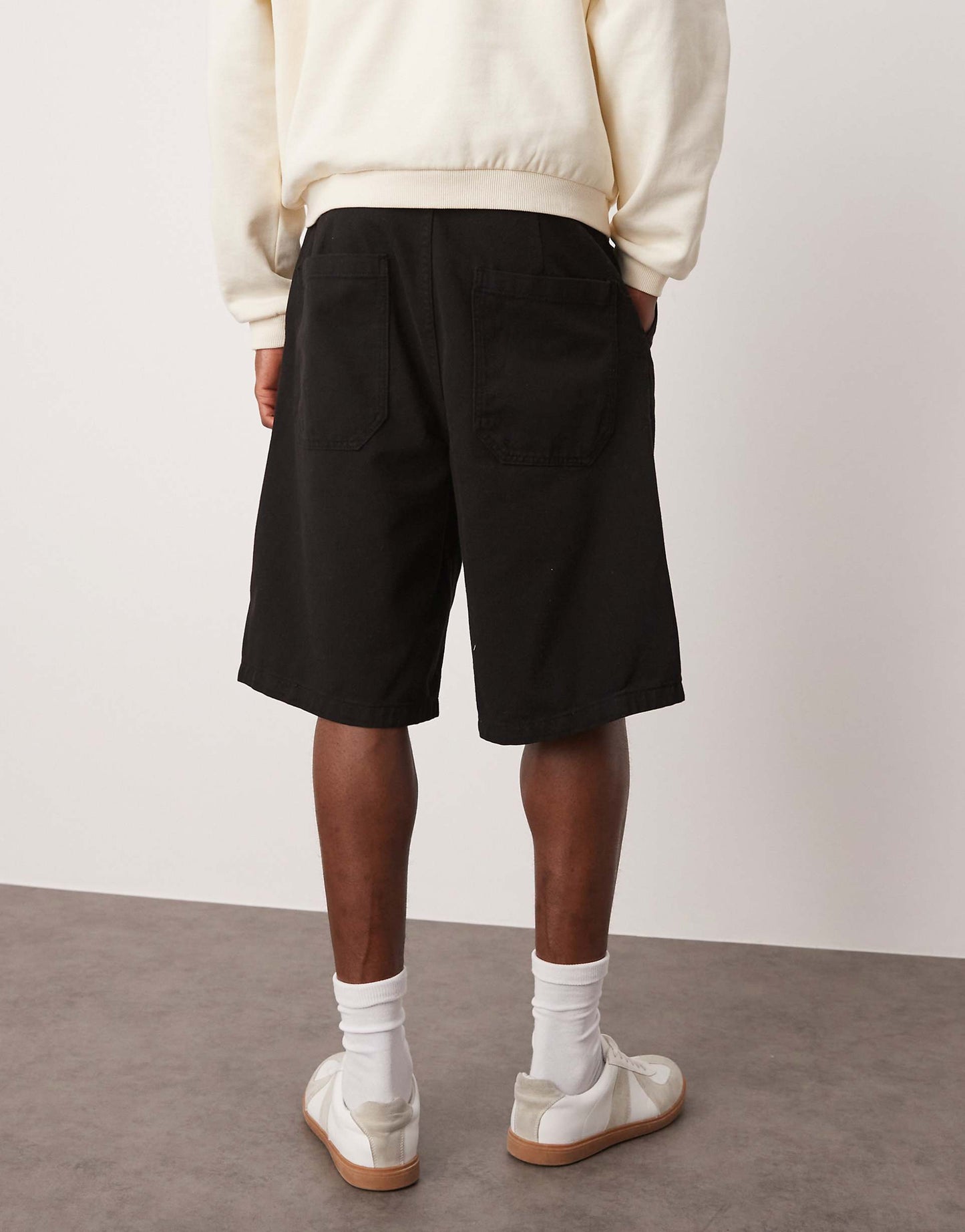 Long Length Pleated Jorts