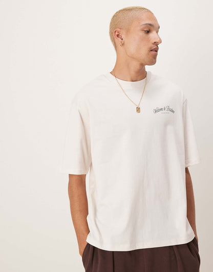 Oversized Heavyweight T-Shirt With Positano Lemons Backprint