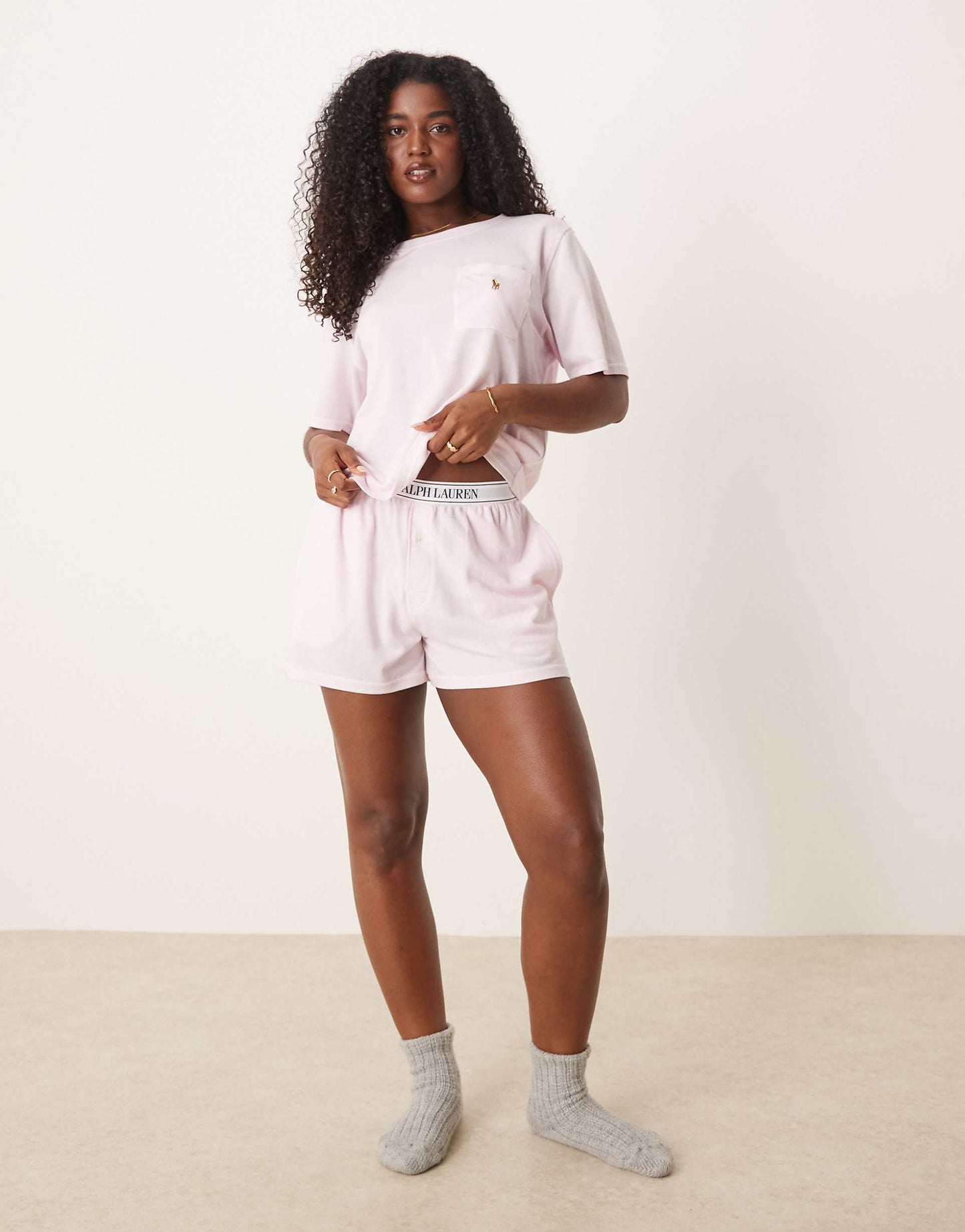 Pique S/S Top & Short Set