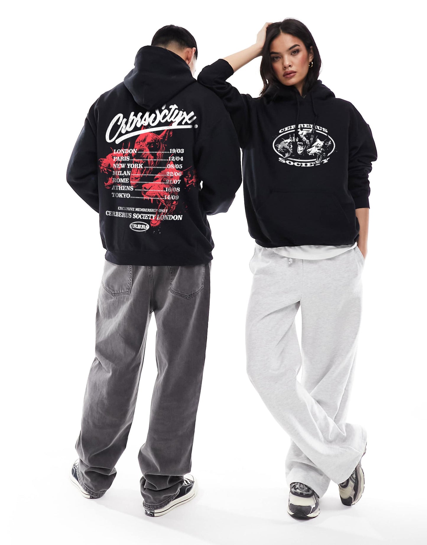 Cerberus Society Front Print And Back Print Hood