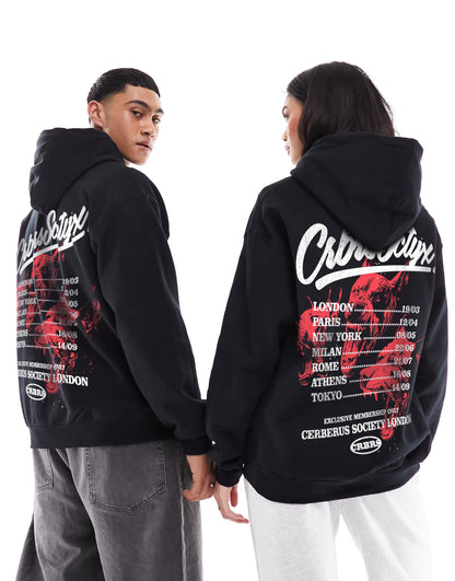 Cerberus Society Front Print And Back Print Hood