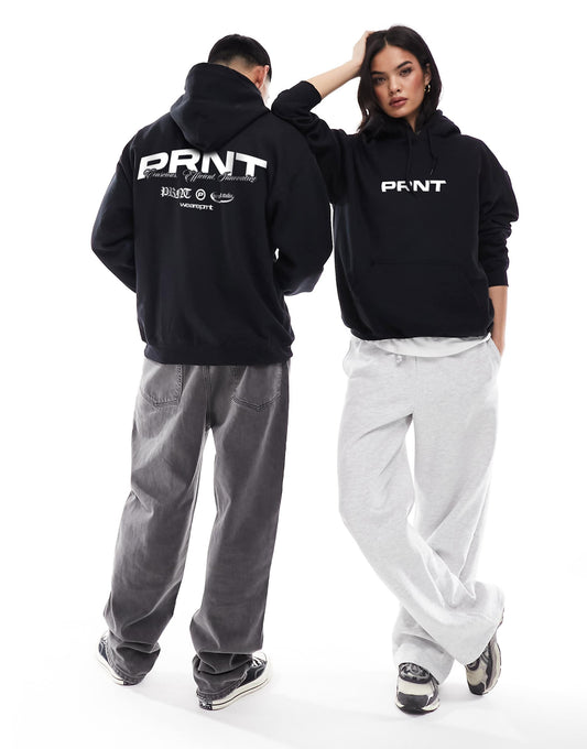 Conscious Front Print And Back Print Hood