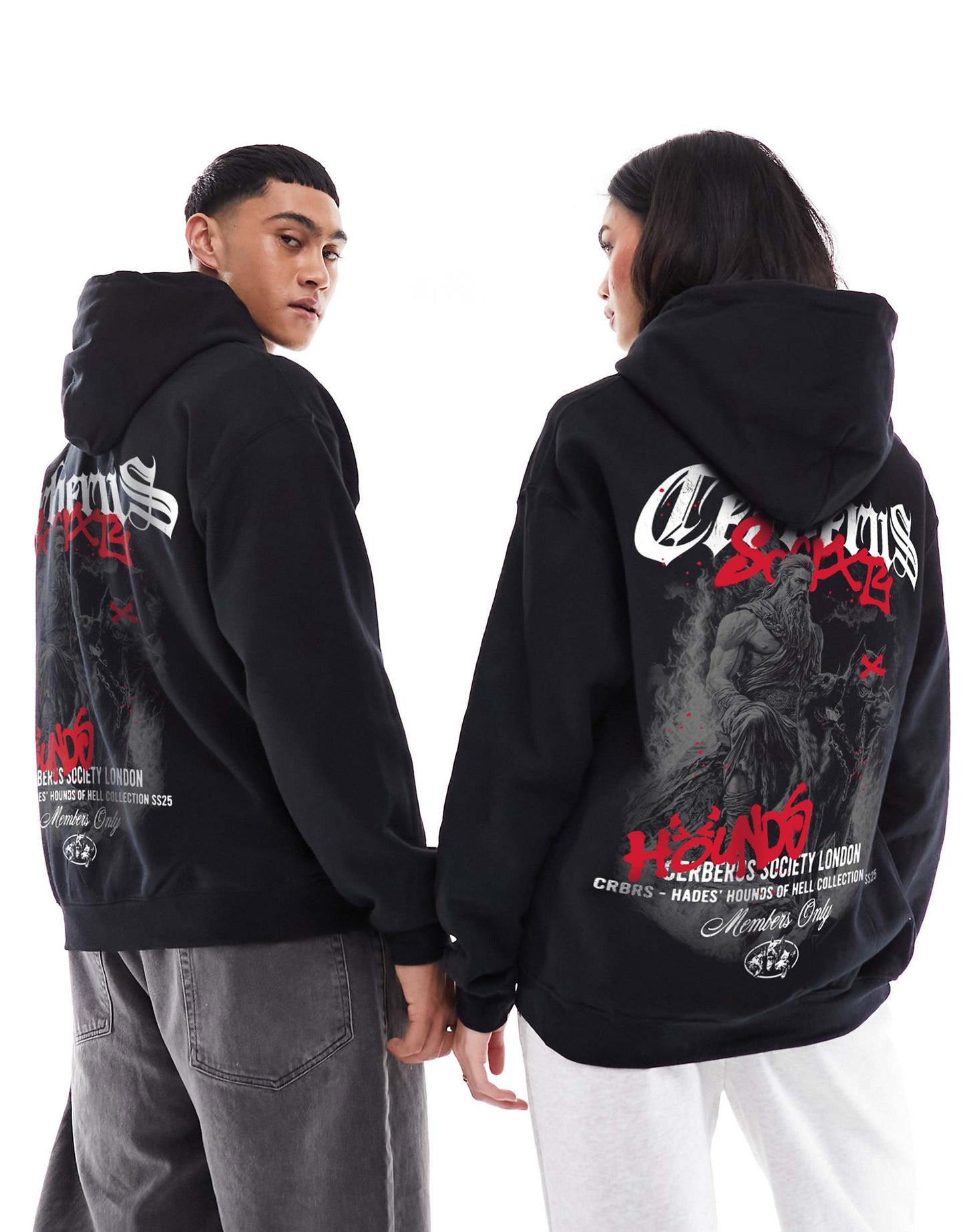 Cerberus Hounds Front Print And Back Print Hood