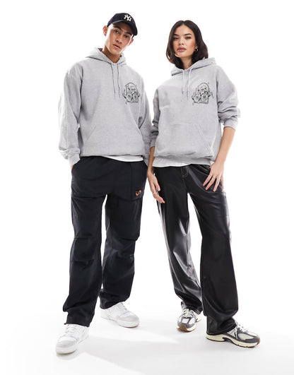 Know Your Signs Grey Front Print And Back Print Hood