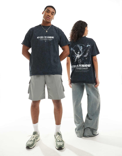 Culture Worldwide Front Print And Back Print T-Shirt