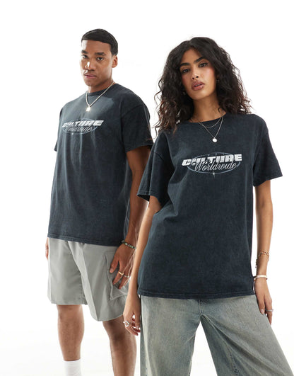 Culture Worldwide Front Print And Back Print T-Shirt