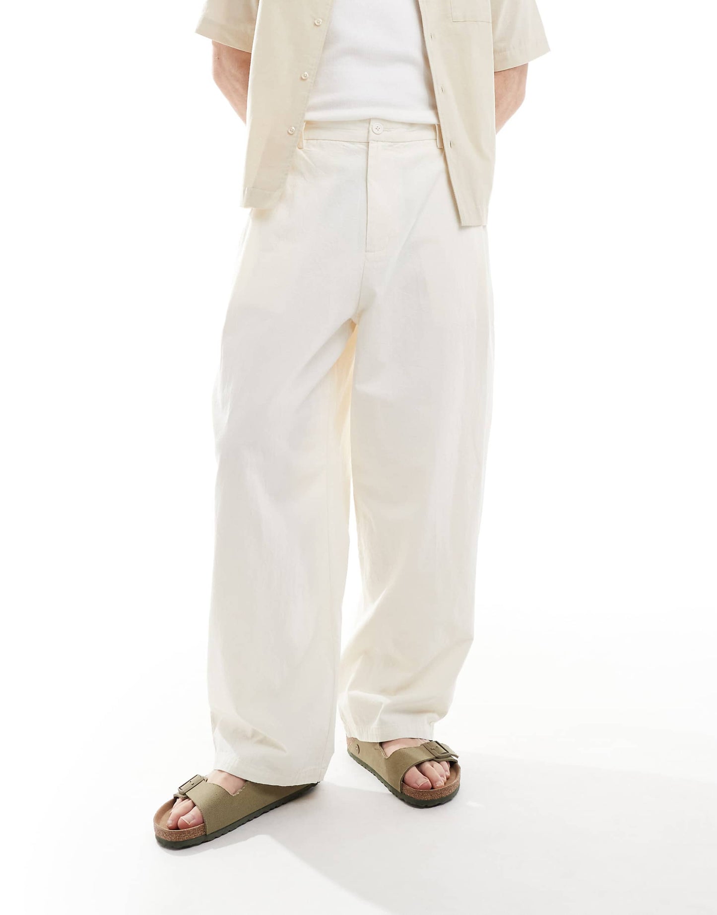 Crinkle Textured Trousers