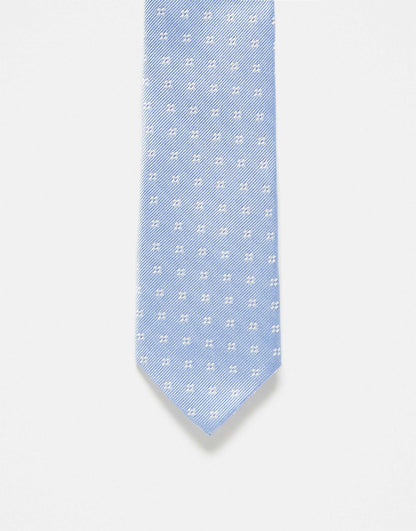 Print Tie Blue
