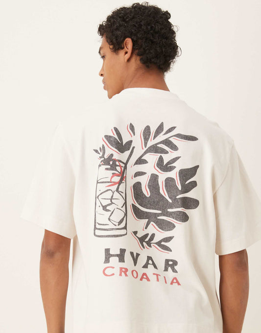Location Back Print Cropped T-Shirt