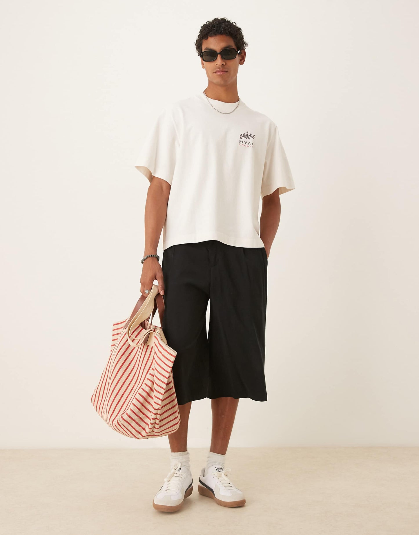Location Back Print Cropped T-Shirt