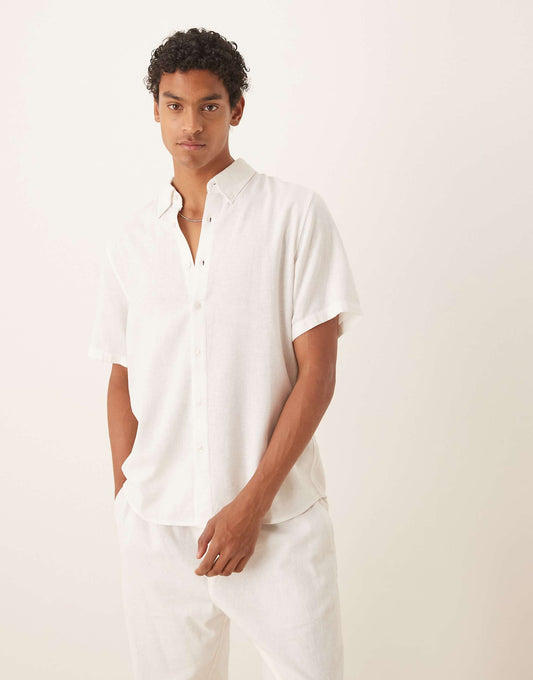 Short Sleeve Linen Shirt