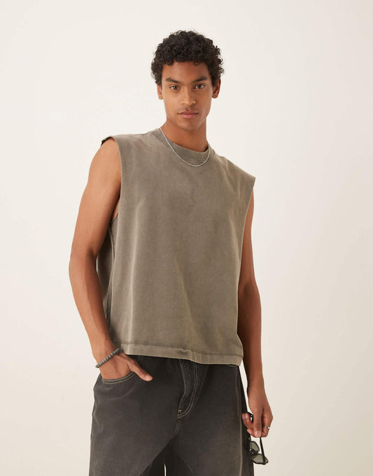 Premium Heavyweight Cropped Vest