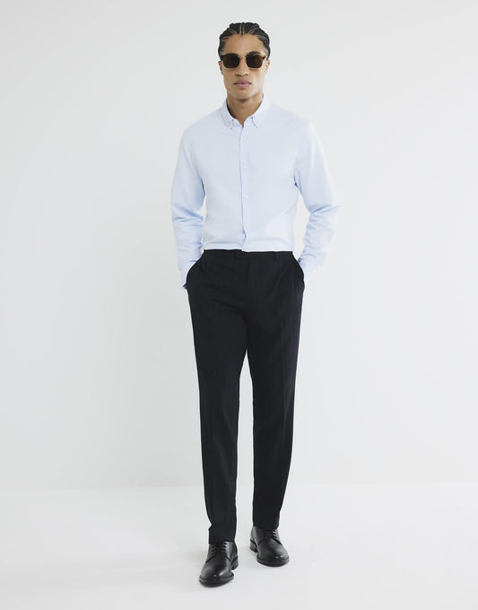 Slim Fit Double Collar Shirt