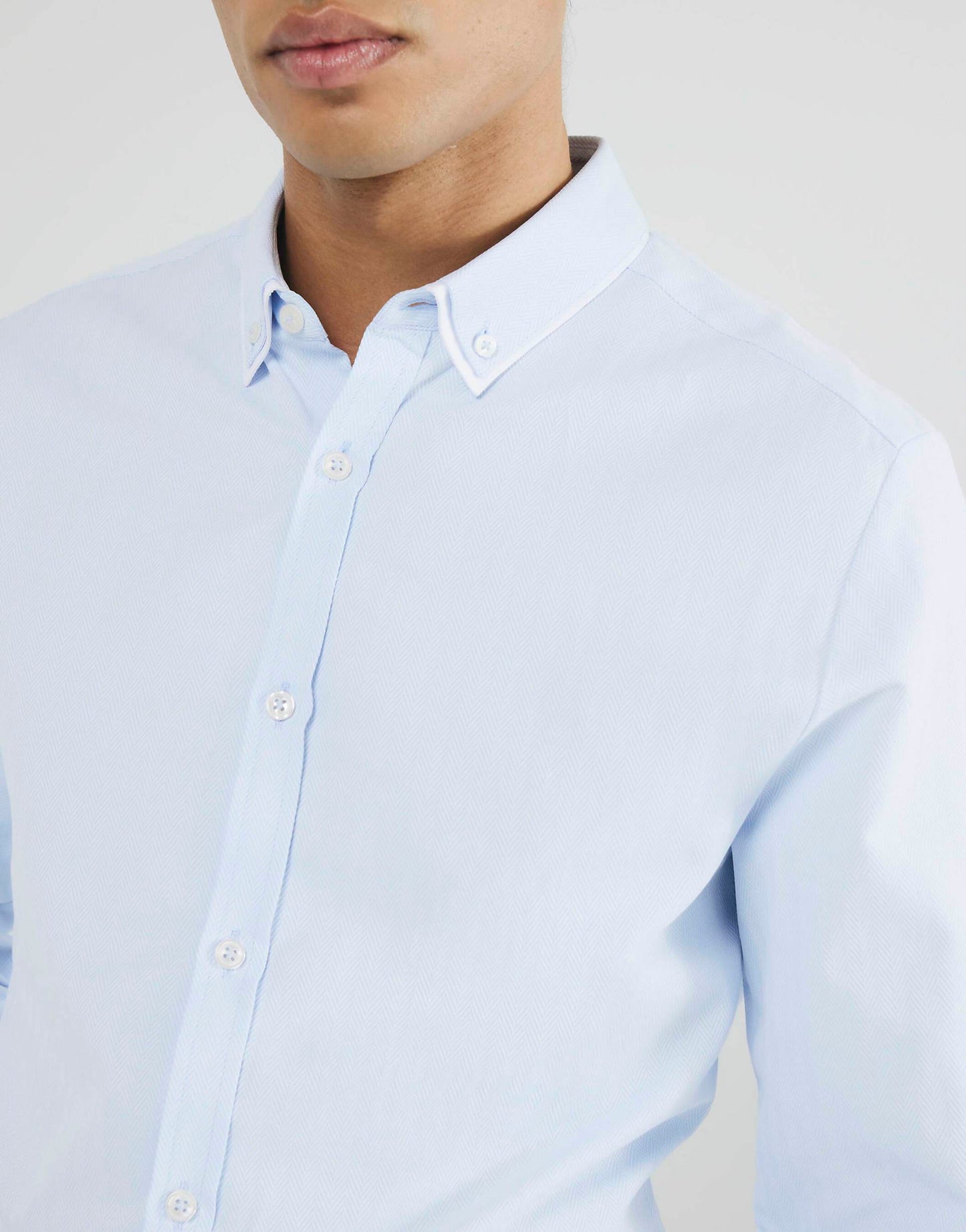 Slim Fit Double Collar Shirt