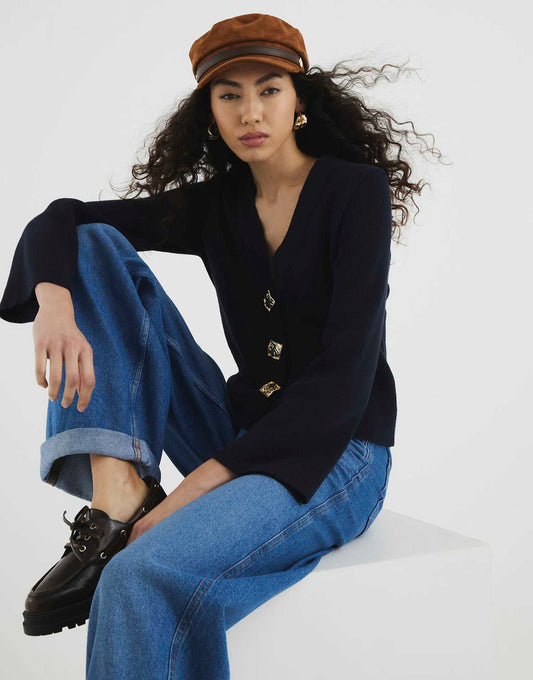 Long Sleeve Button Cardigan