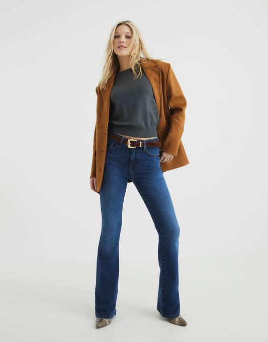 Denim Mid Rise Bootcut Jeans