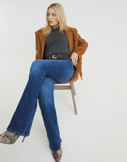 Denim Mid Rise Bootcut Jeans