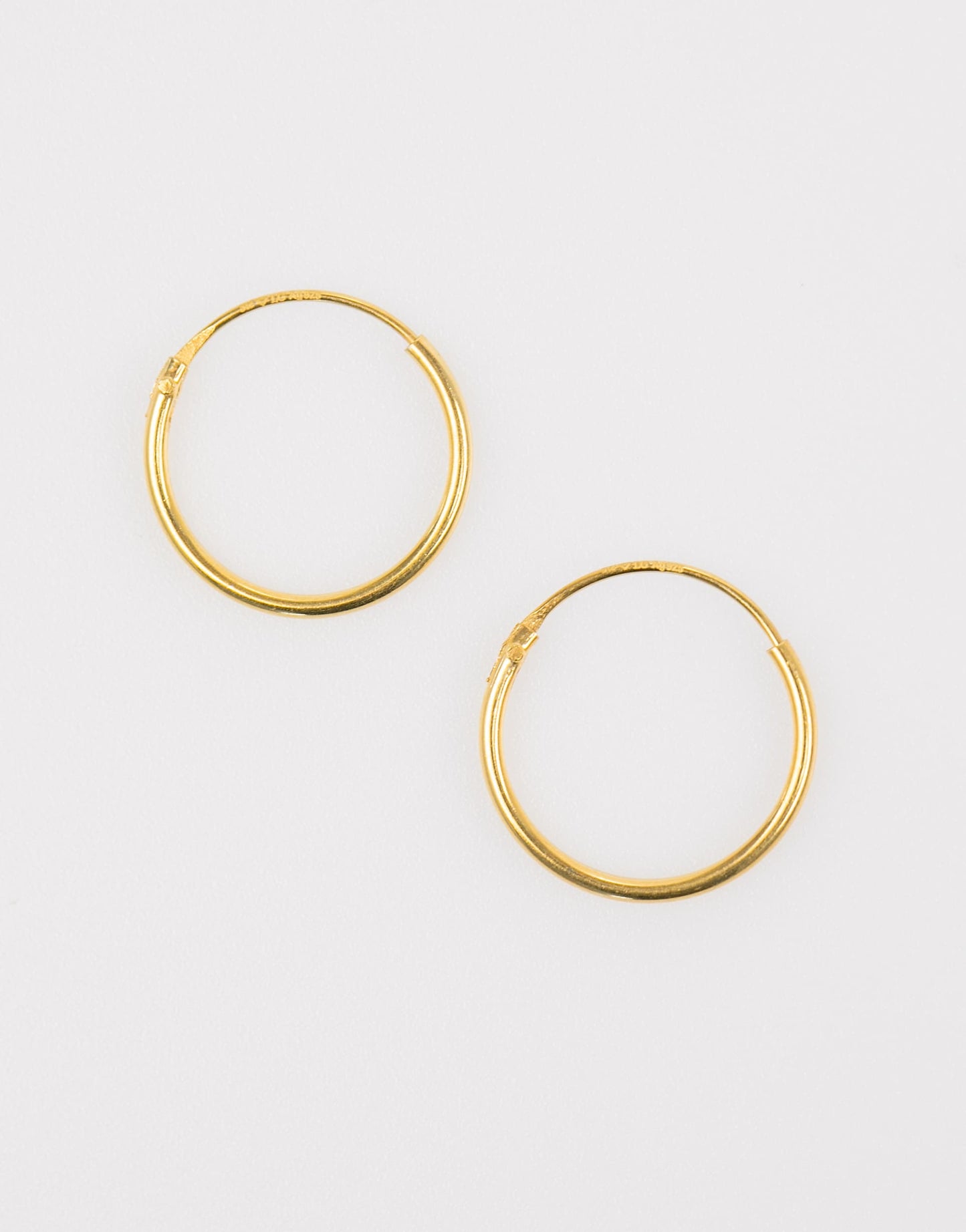 Gold Plated Sterling Silver Classic Hoop Earring Pack