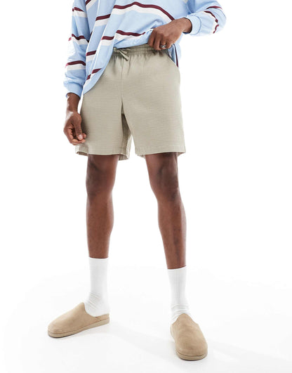 Waffle Textured Shorts