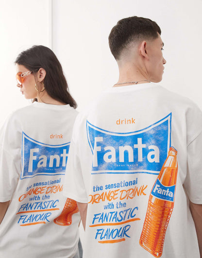 Unisex Oversized License T-Shirt With Fanta Prints