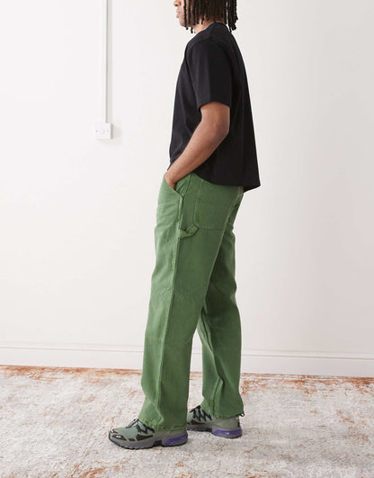 Drill Chore Loose Fit Denim Carpenter Trousers