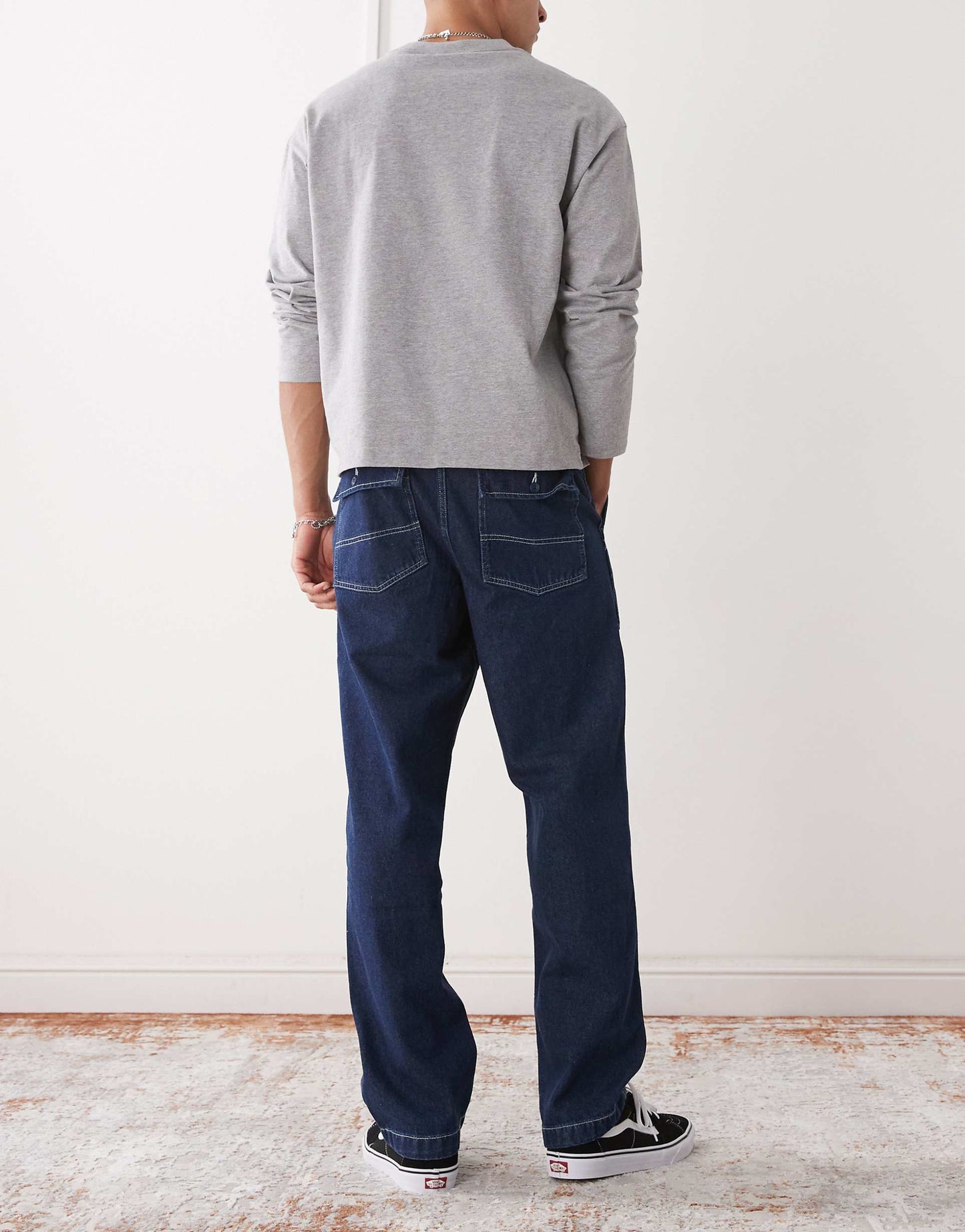 Fatigue Loose Fit Tapered Denim Jeans