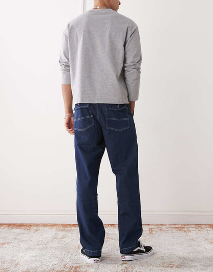 Fatigue Loose Fit Tapered Denim Jeans