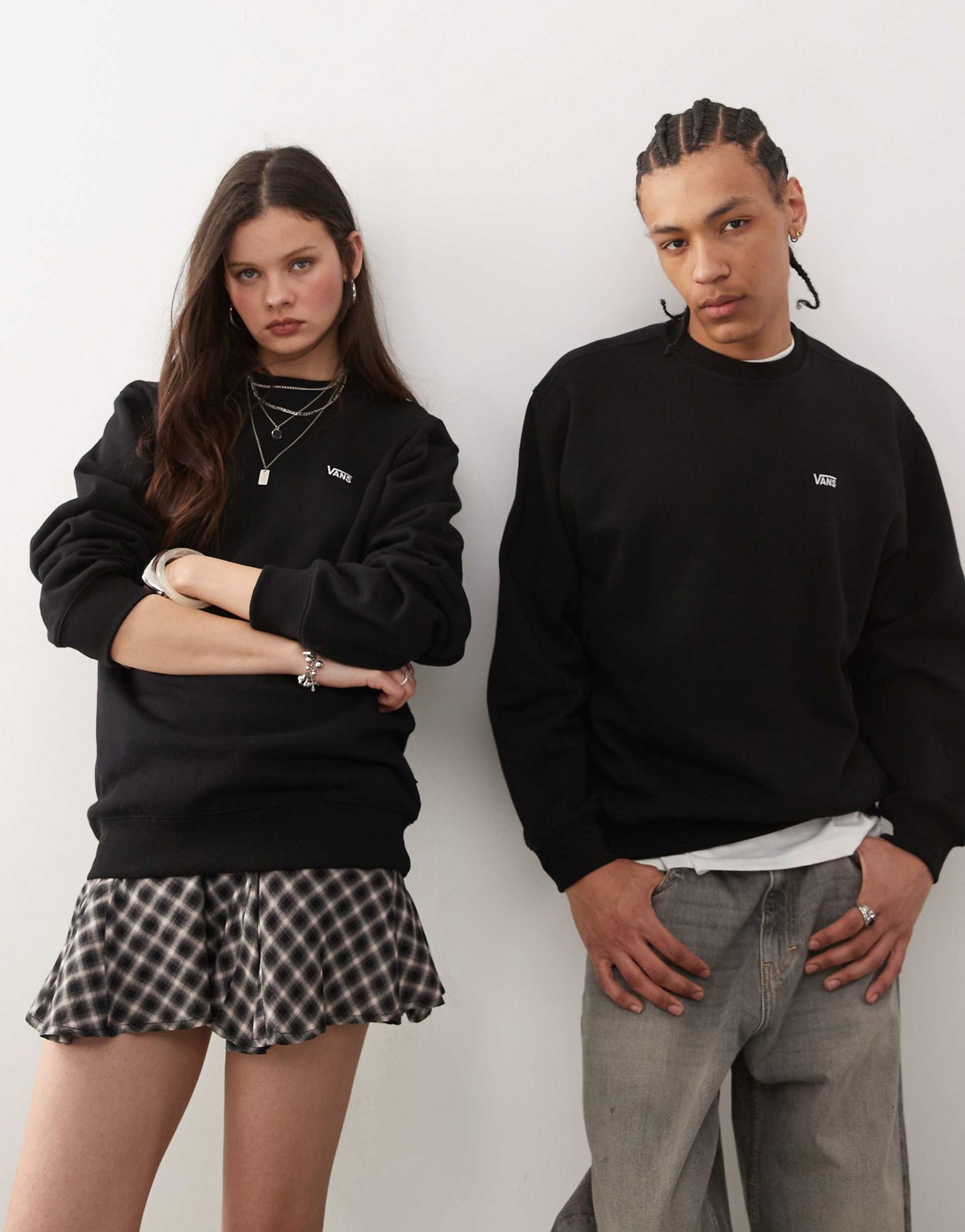 Left Chest Logo Oversized Fit Sweatshirt