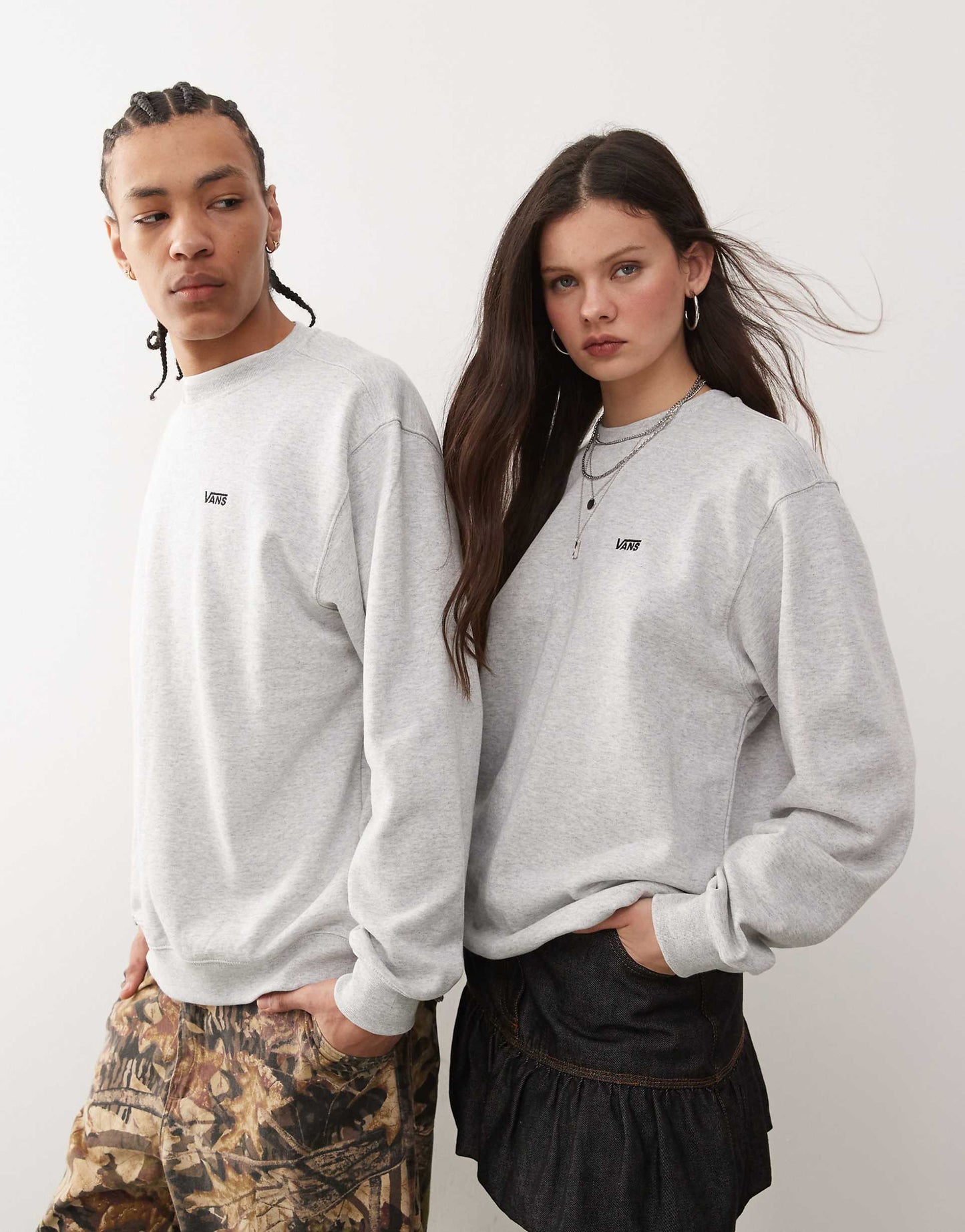 Left Chest Logo Oversized Fit Sweatshirt