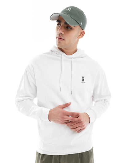 Oversized Hoodie With Souvenir Print