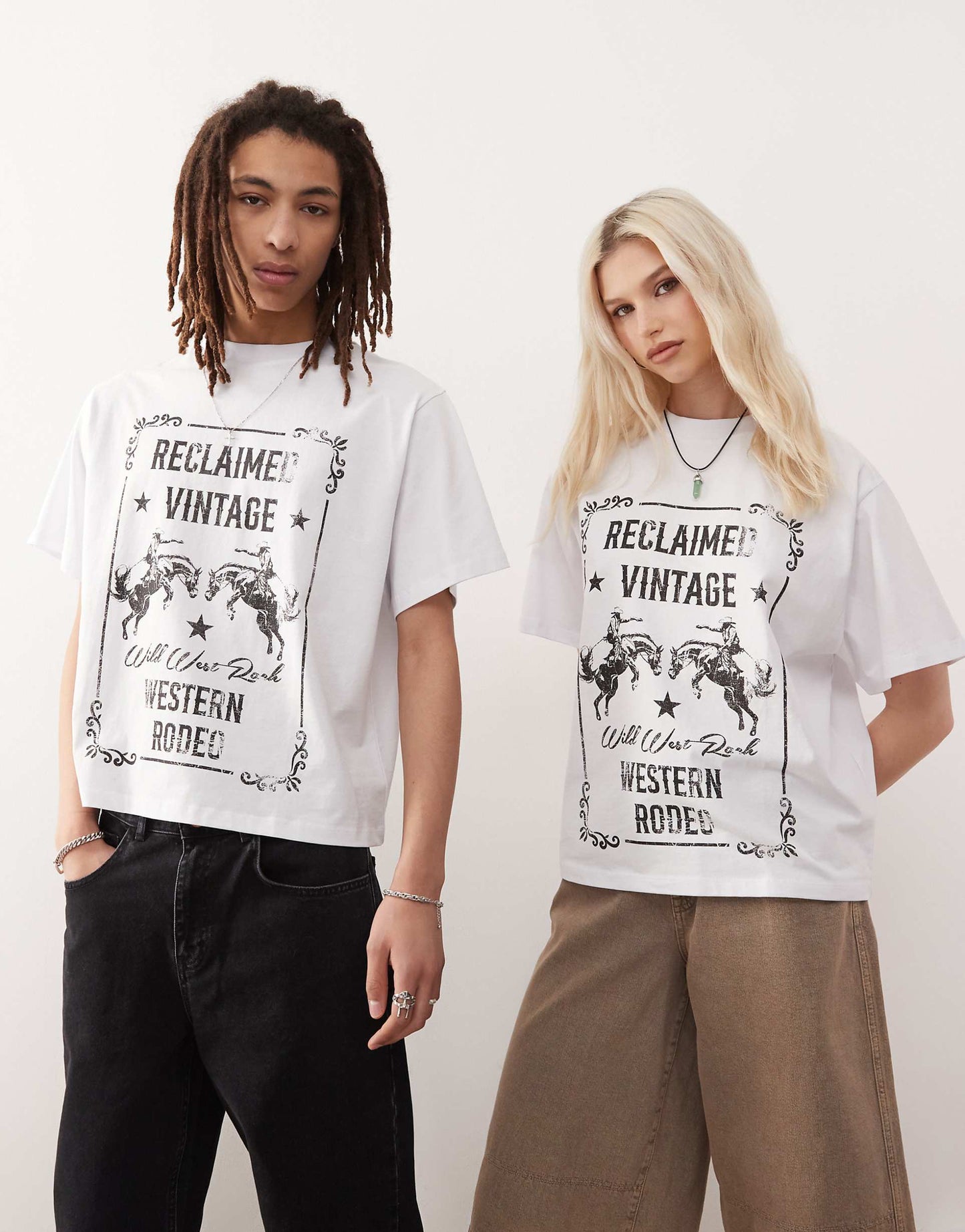 Unisex Rodeo Graphic Oversized T-Shirt